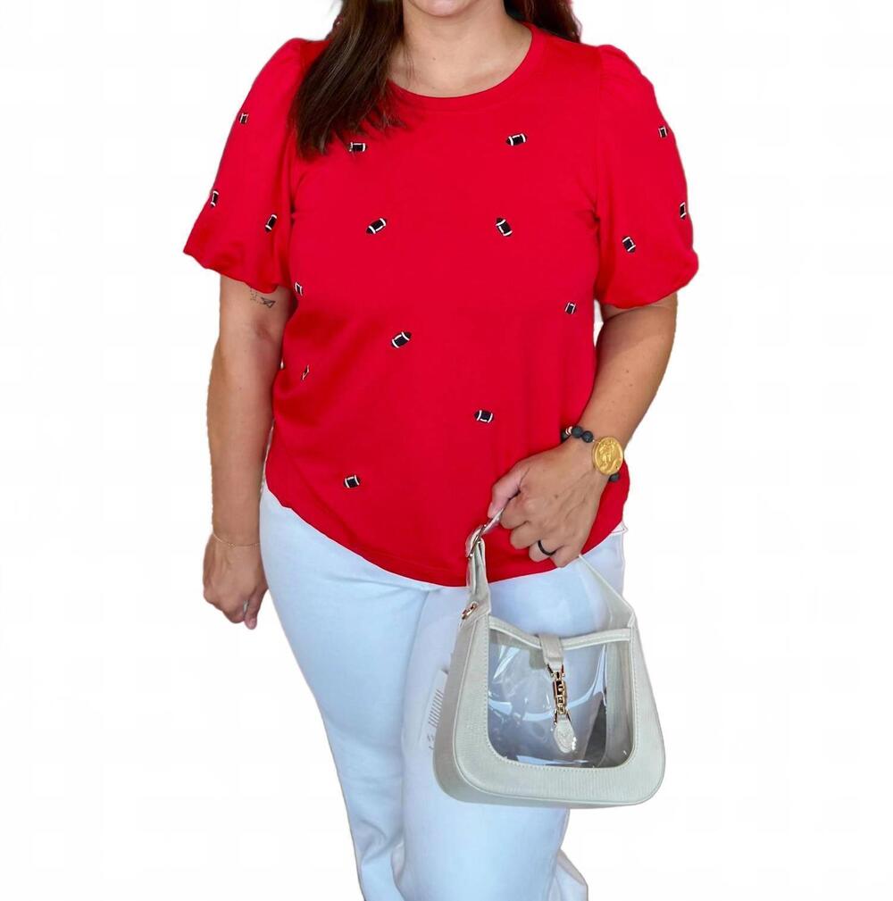 NEW MARY SQUARE tina top in red black - Picture 3 of 4